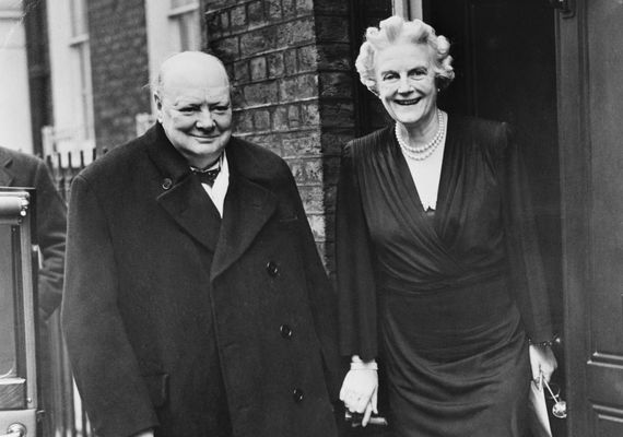 Winston Churchill and his wife Clementine. Winston Churchill and his wife Clementine.