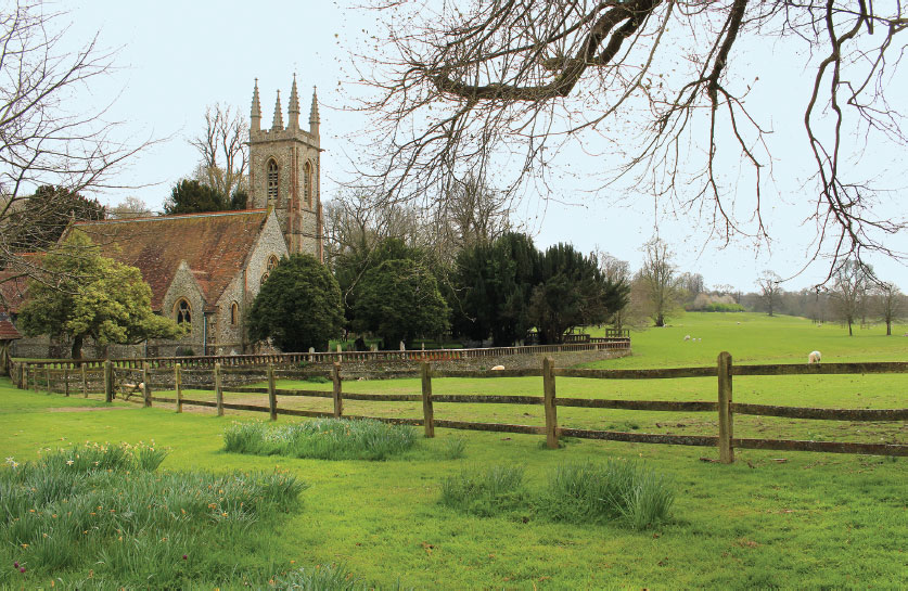 Jane’s mother and her sister Cassandra are buried in the churchyard of St. Nicholas in Chawton. DANA HUNTLEY